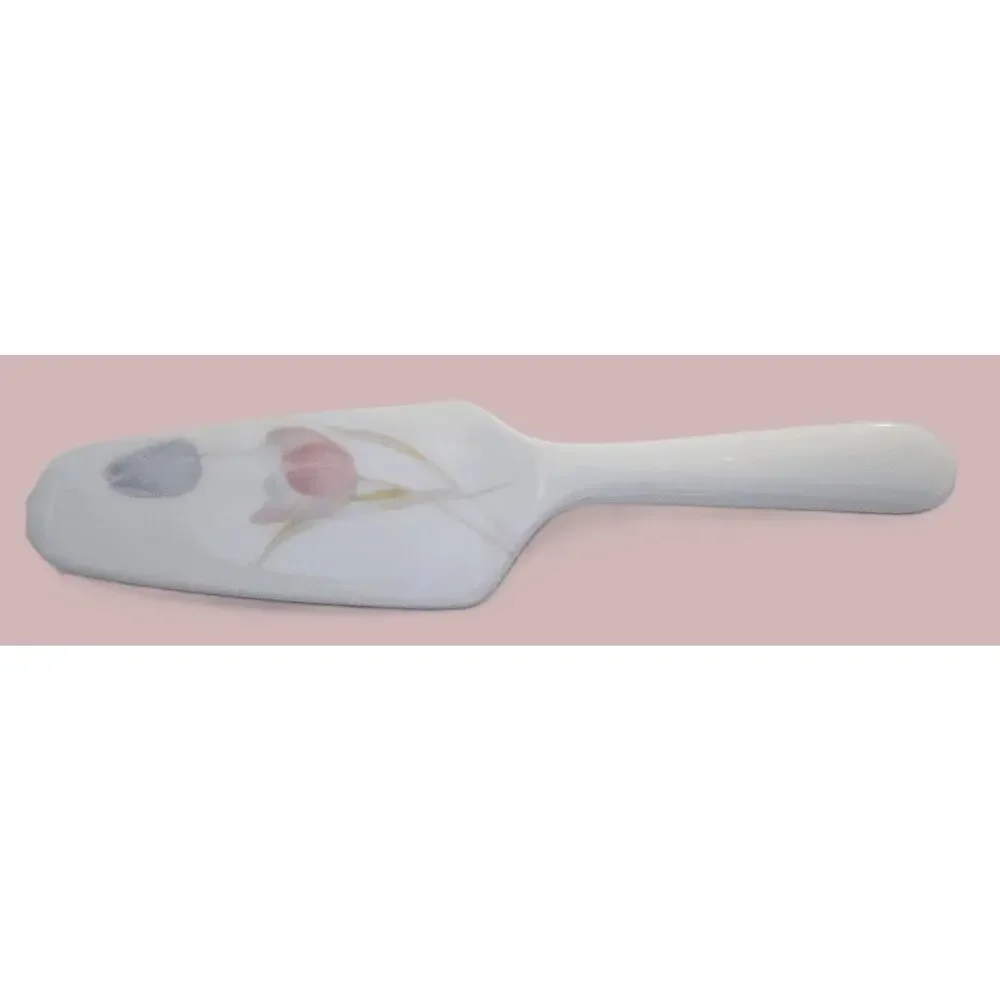 Mikasa Swiss Garden FX009 Bone China Pie Cake Server Floral Japan 10.5
